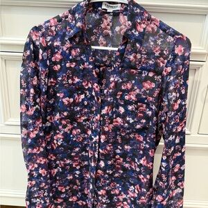 Express Portofino Shirt with Floral Design